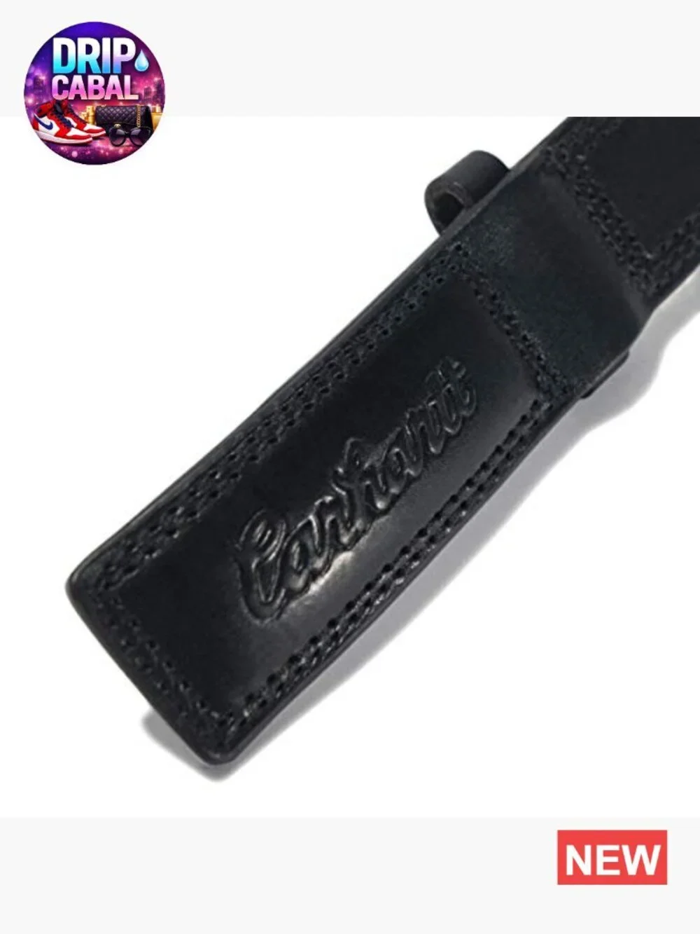 Full-Grain Leather Belt with Scratchless Buckle for Workwear